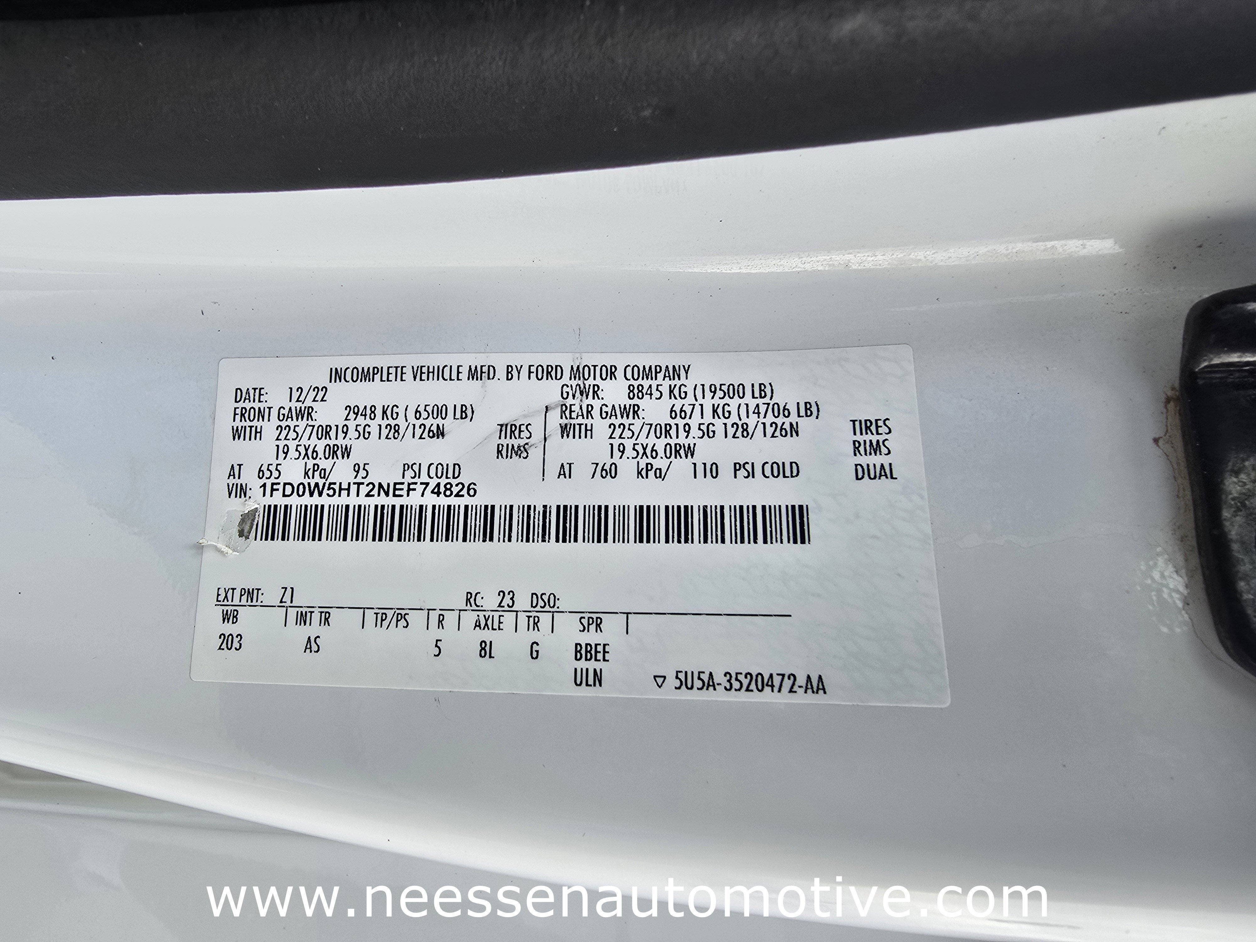 2022 Ford Super Duty F-550 DRW XL