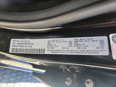 2022 RAM 1500 Lone Star