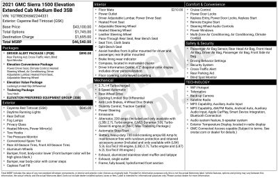 2021 GMC Sierra 1500 Elevation