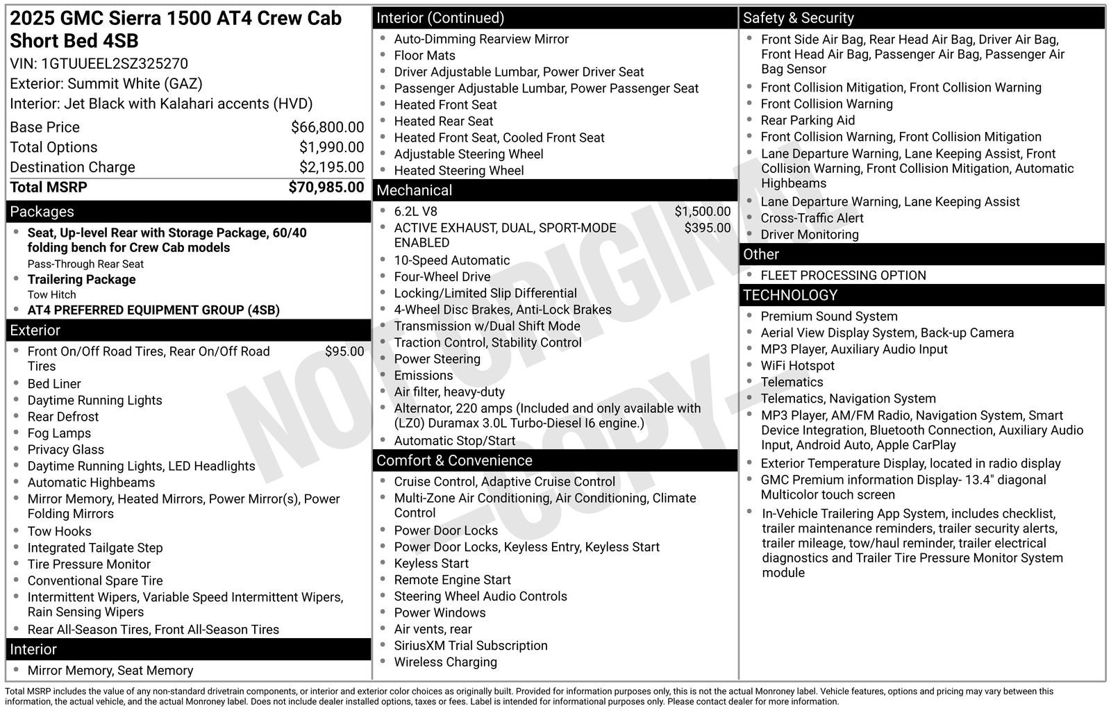 2025 GMC Sierra 1500 AT4