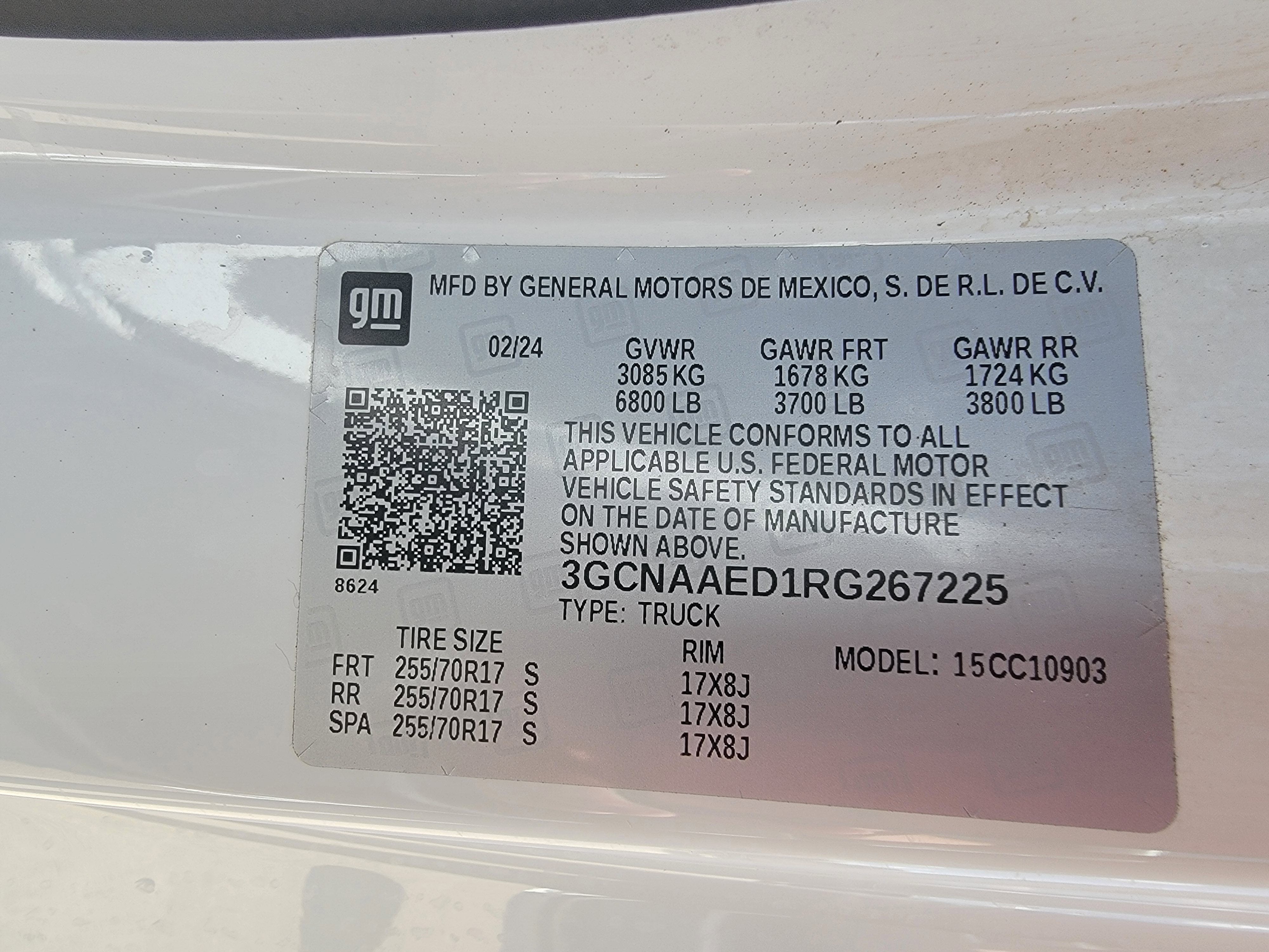 2024 Chevrolet Silverado 1500 Work Truck