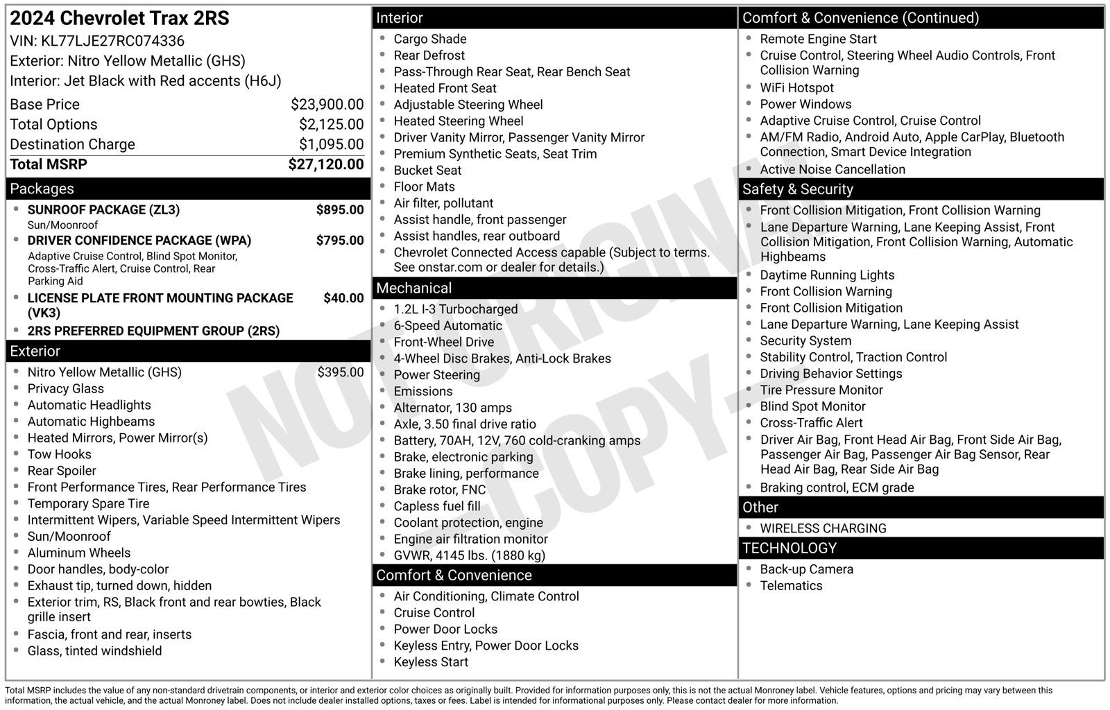 2024 Chevrolet Trax 2RS