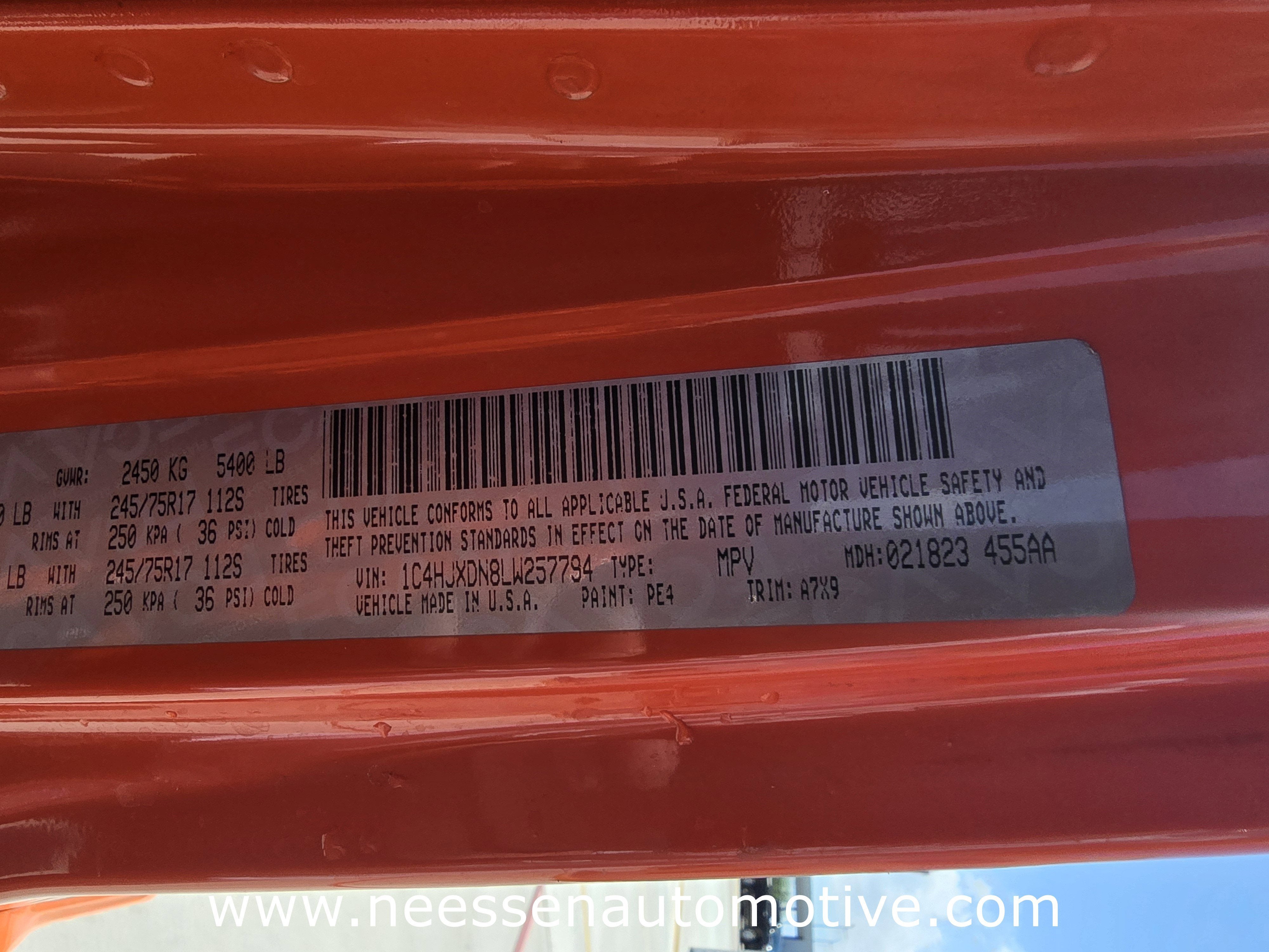 2020 Jeep Wrangler Unlimited Sport S