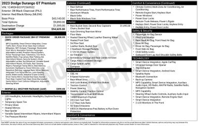 2023 Dodge Durango GT Premium