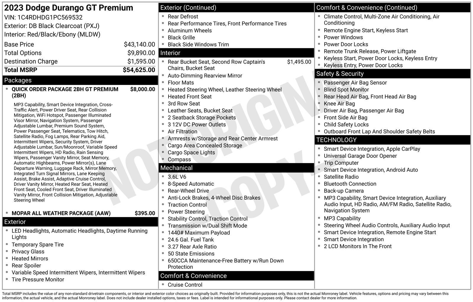 2023 Dodge Durango GT Premium