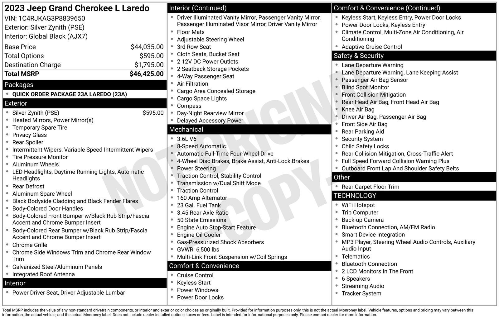2023 Jeep Grand Cherokee L Laredo