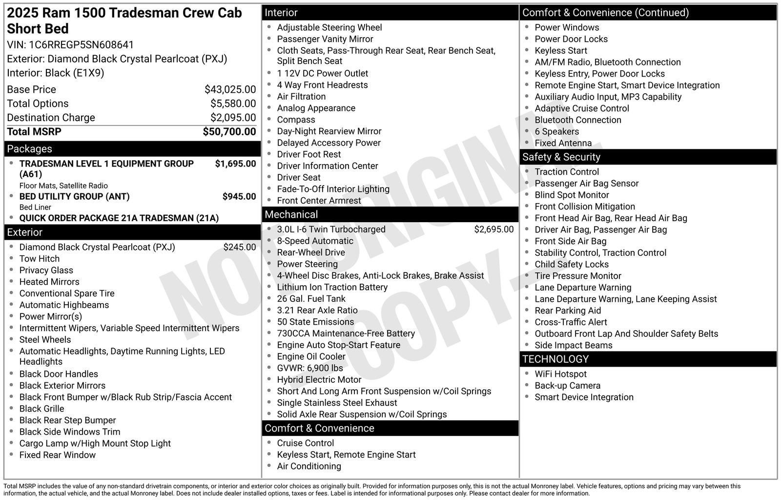 2025 RAM 1500 Tradesman
