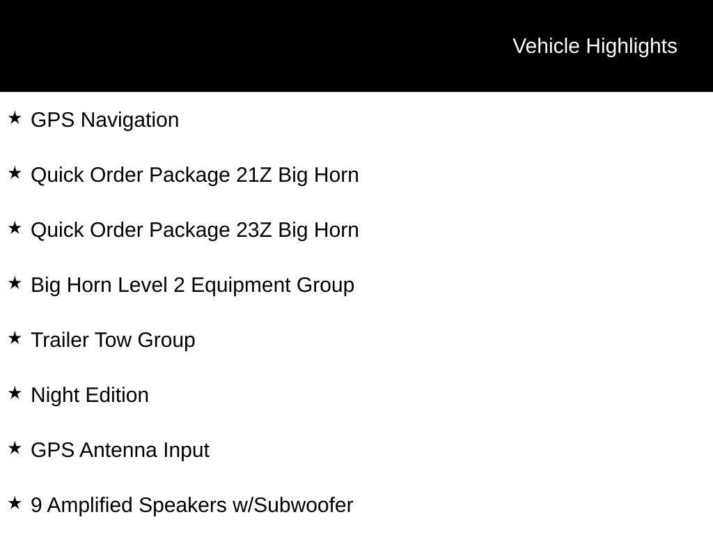 2025 RAM 1500 Big Horn