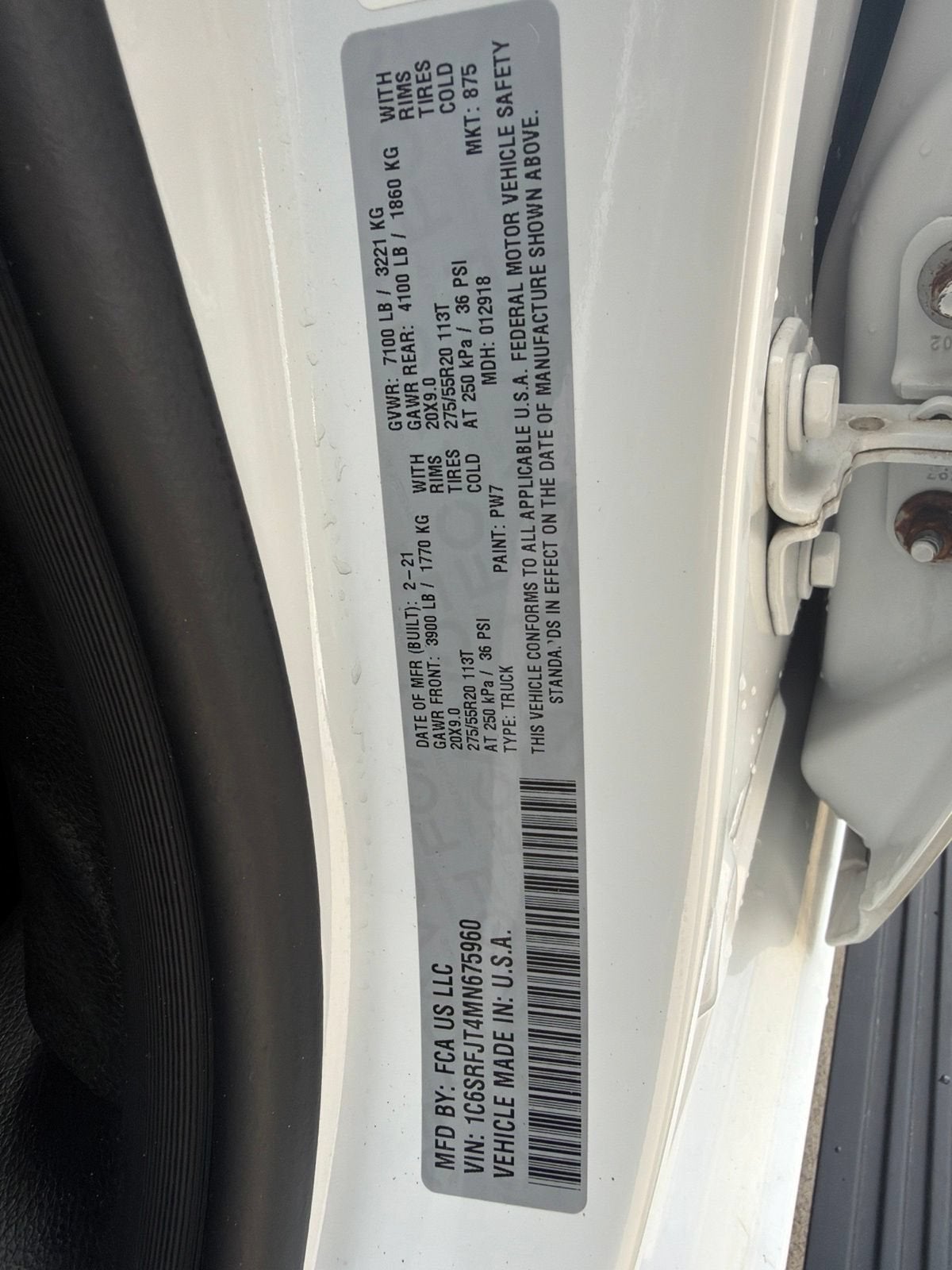 2021 RAM 1500 Laramie