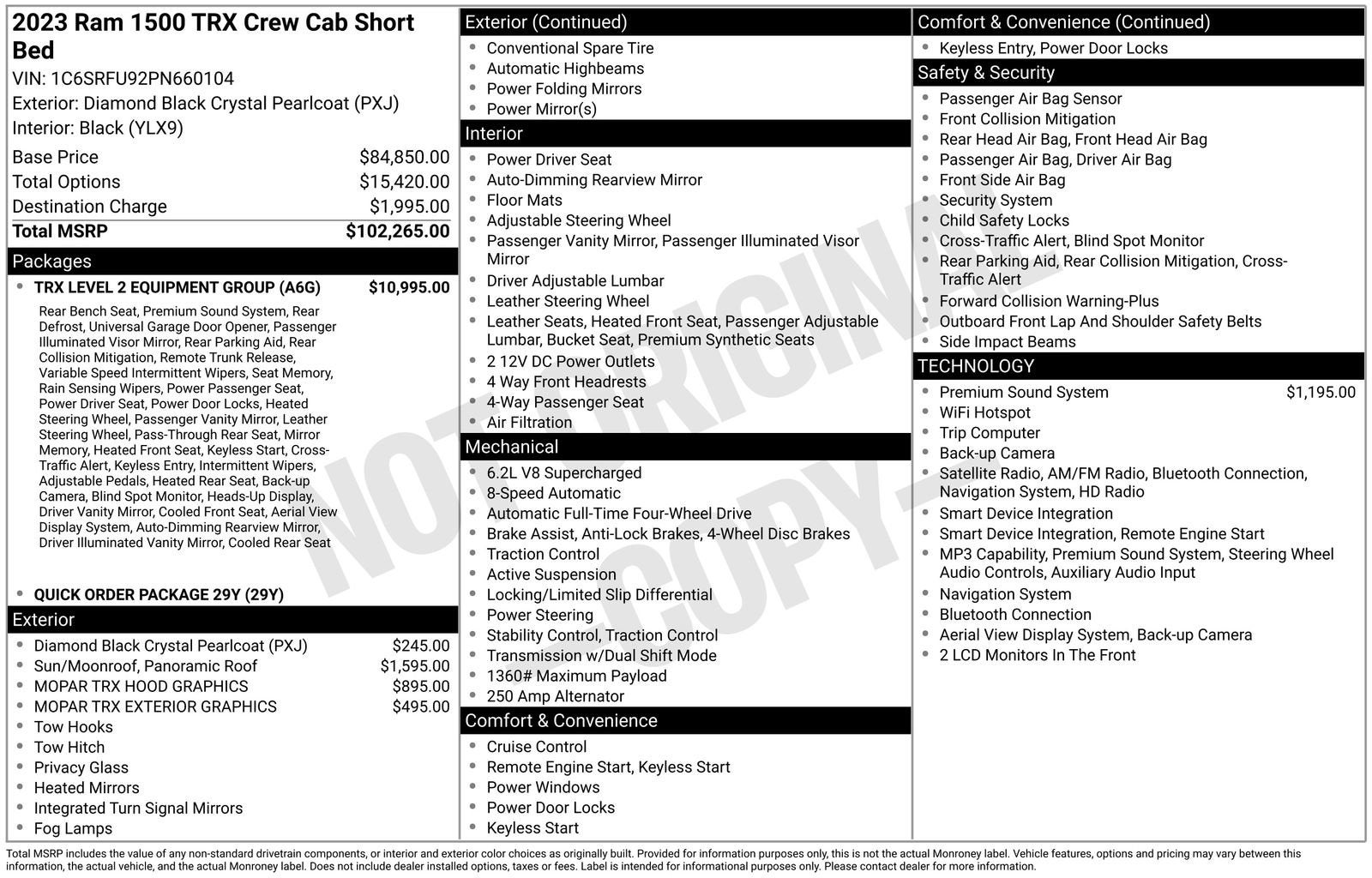 2023 RAM 1500 TRX