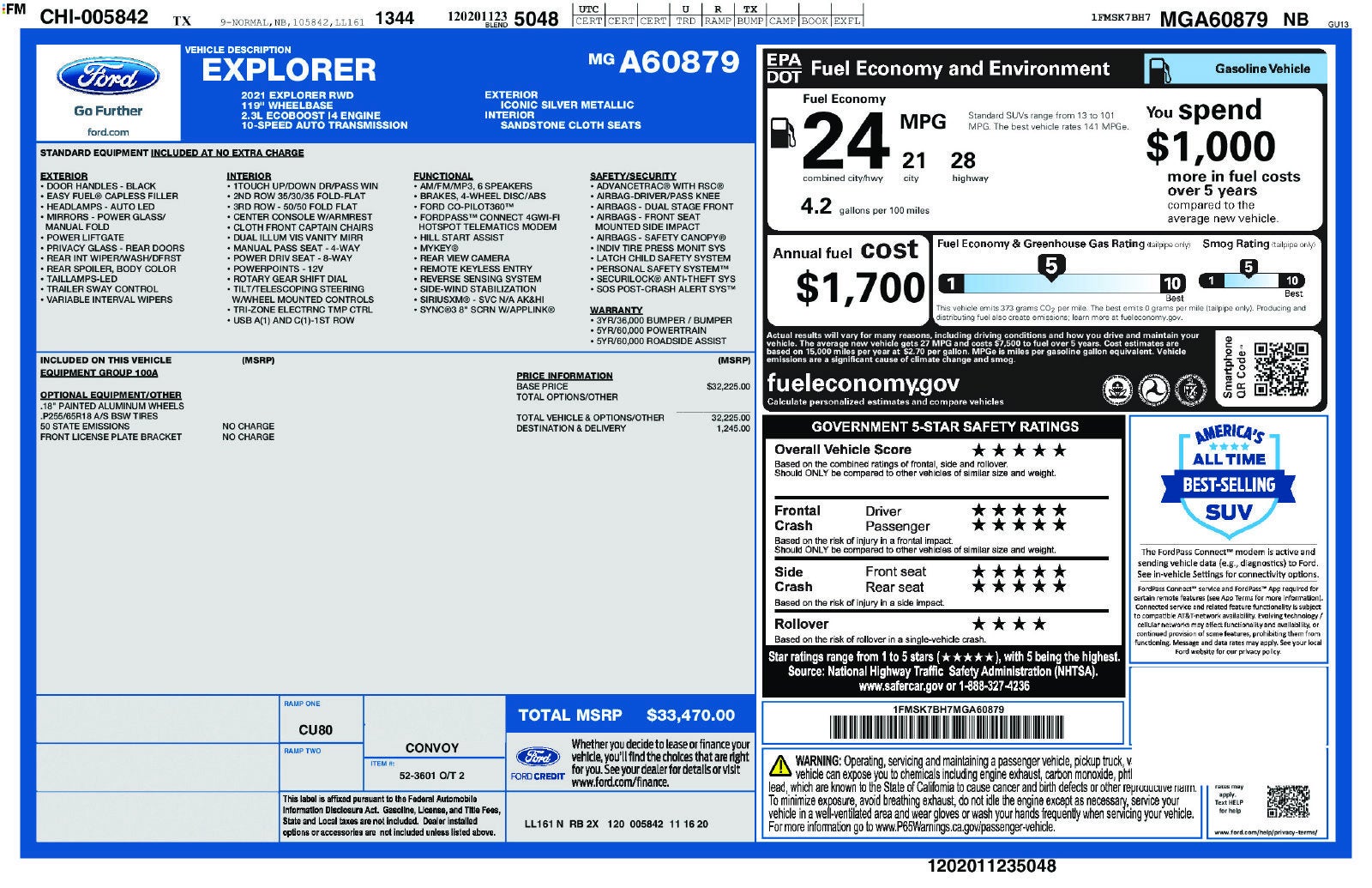 2021 Ford Explorer Base