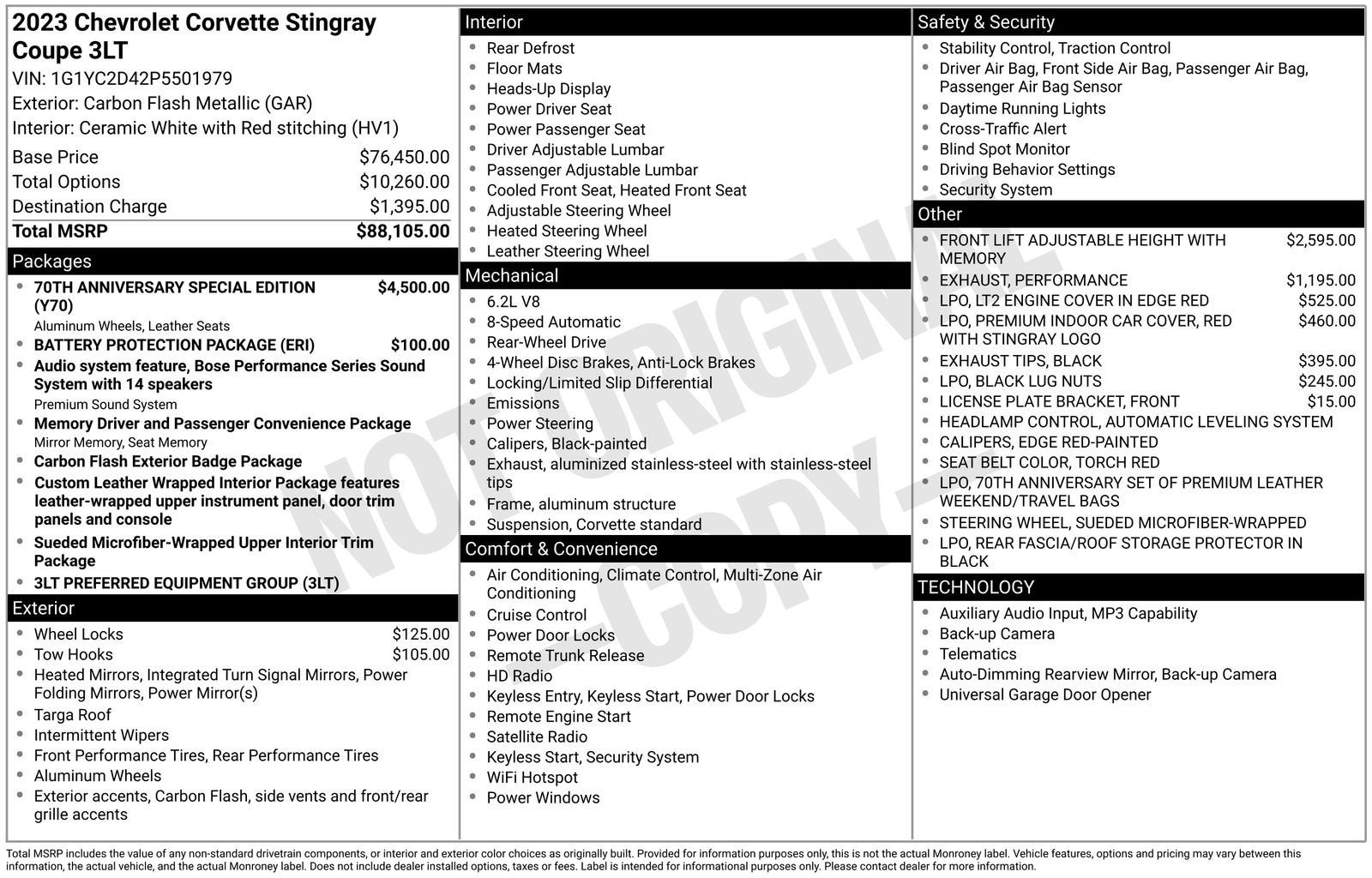2023 Chevrolet Corvette Stingray 3LT