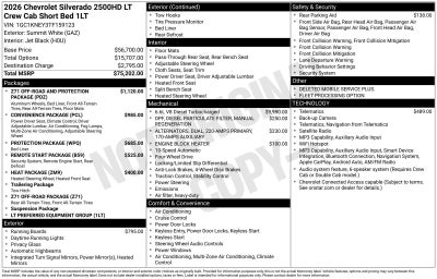 2026 Chevrolet Silverado 2500 HD LT