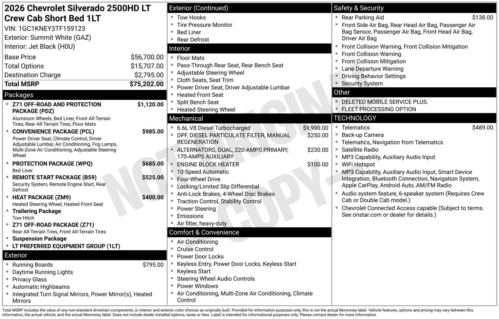 2026 Chevrolet Silverado 2500 HD LT