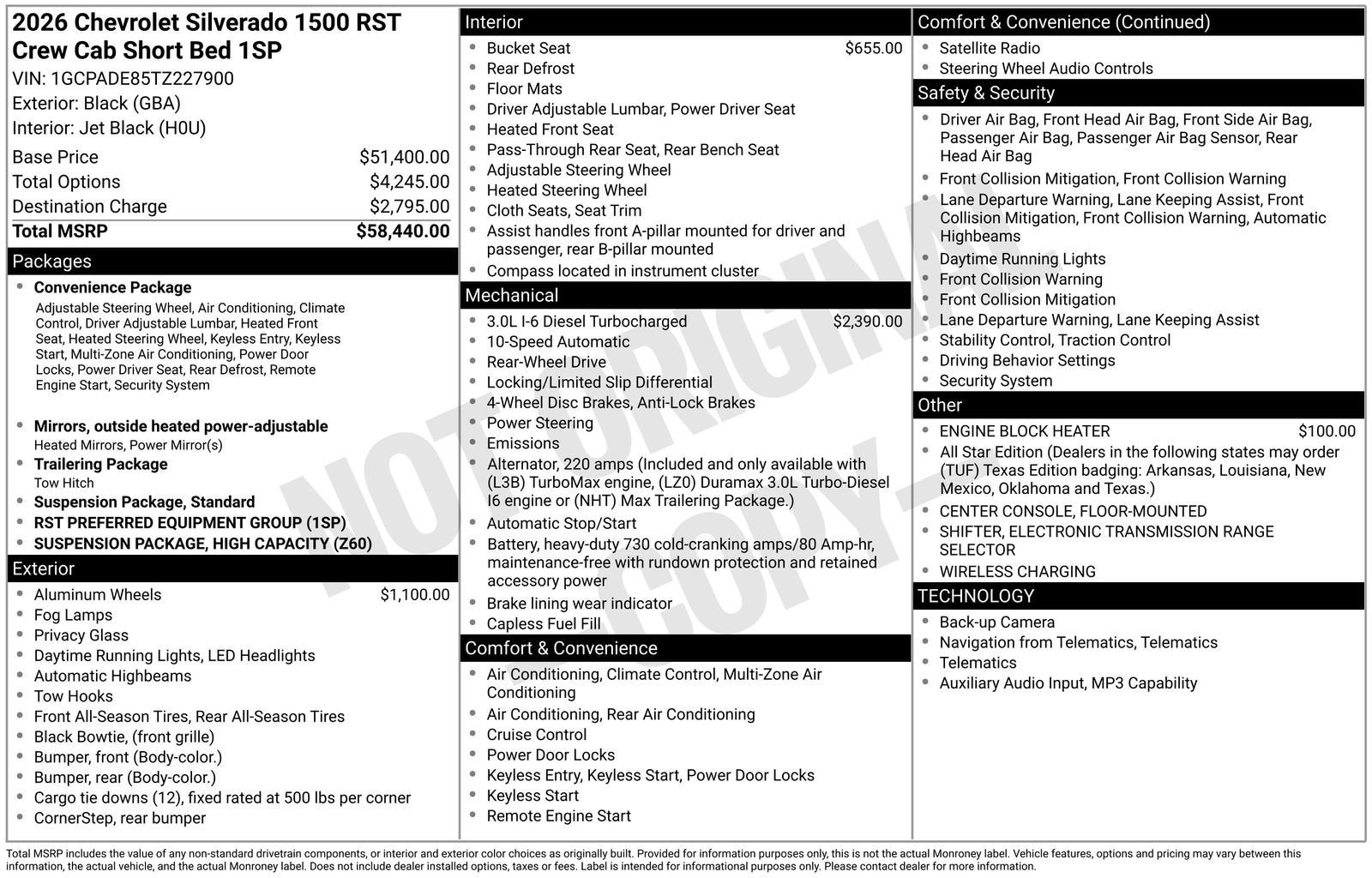 2026 Chevrolet Silverado 1500 RST