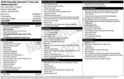 2026 Chevrolet Colorado LT