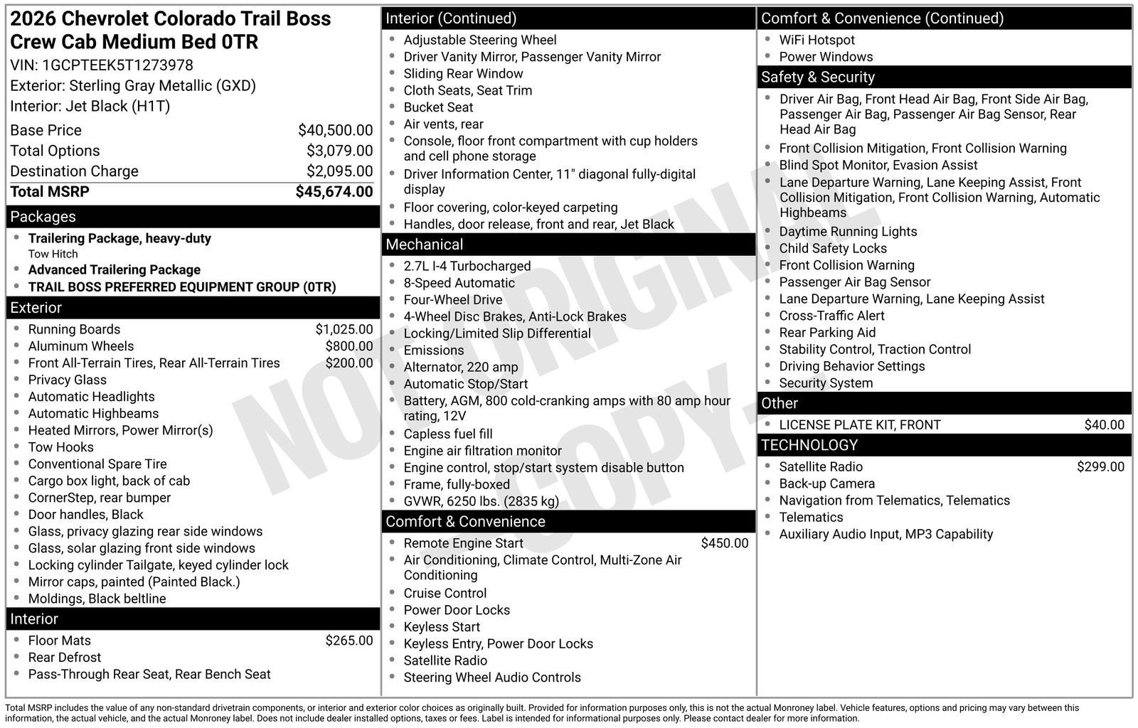 2026 Chevrolet Colorado Trail Boss