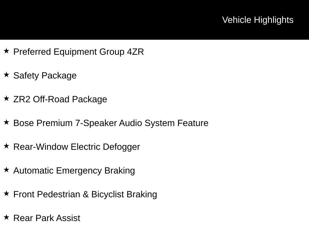 2024 Chevrolet Colorado ZR2