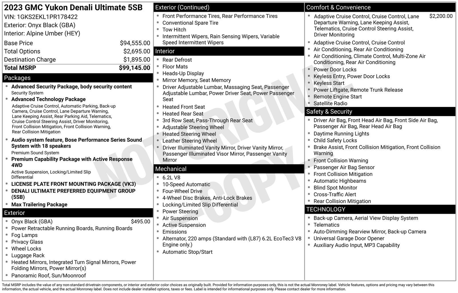2023 GMC Yukon Denali Ultimate