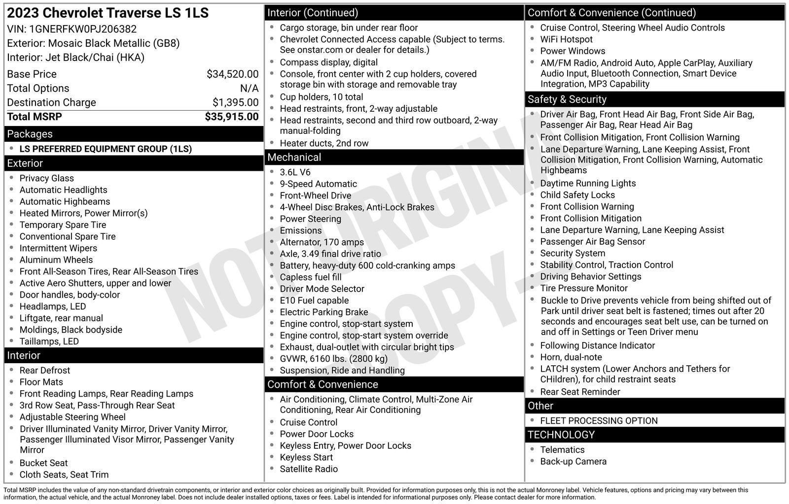 2023 Chevrolet Traverse LS
