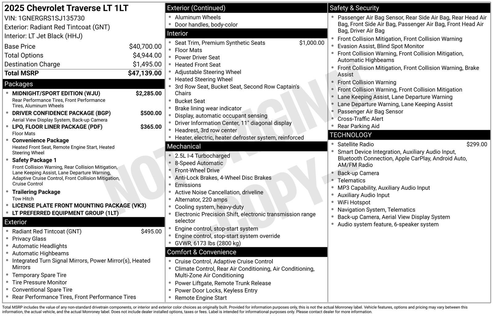 2025 Chevrolet Traverse LT