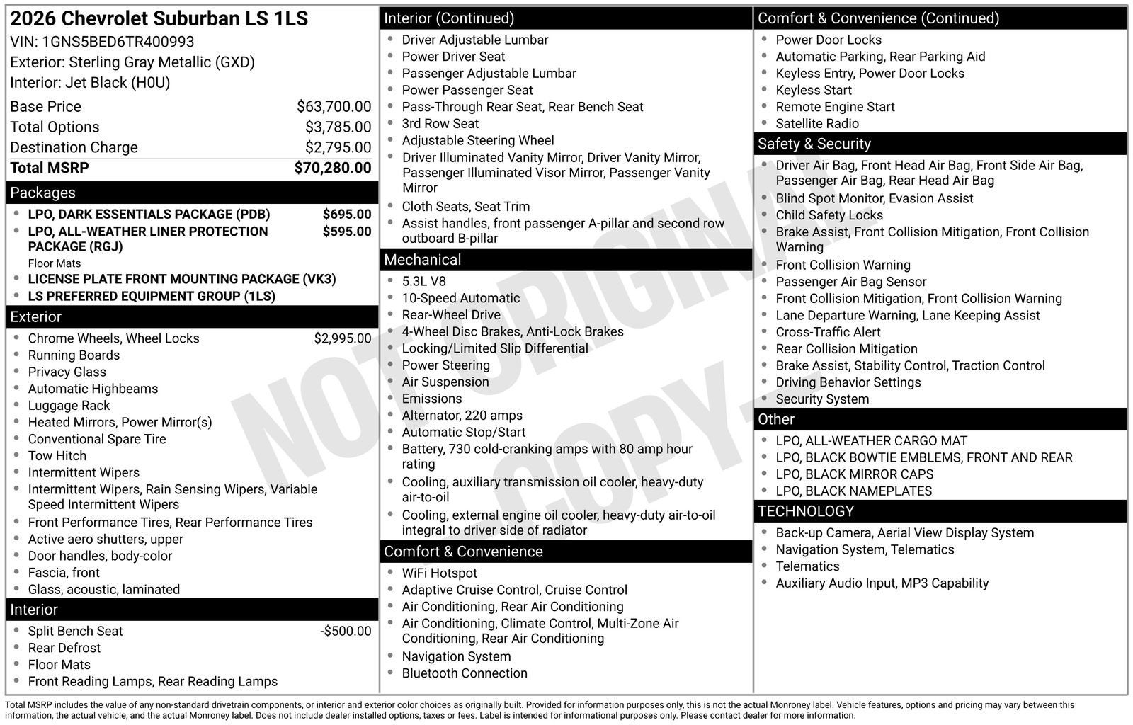 2026 Chevrolet Suburban LS