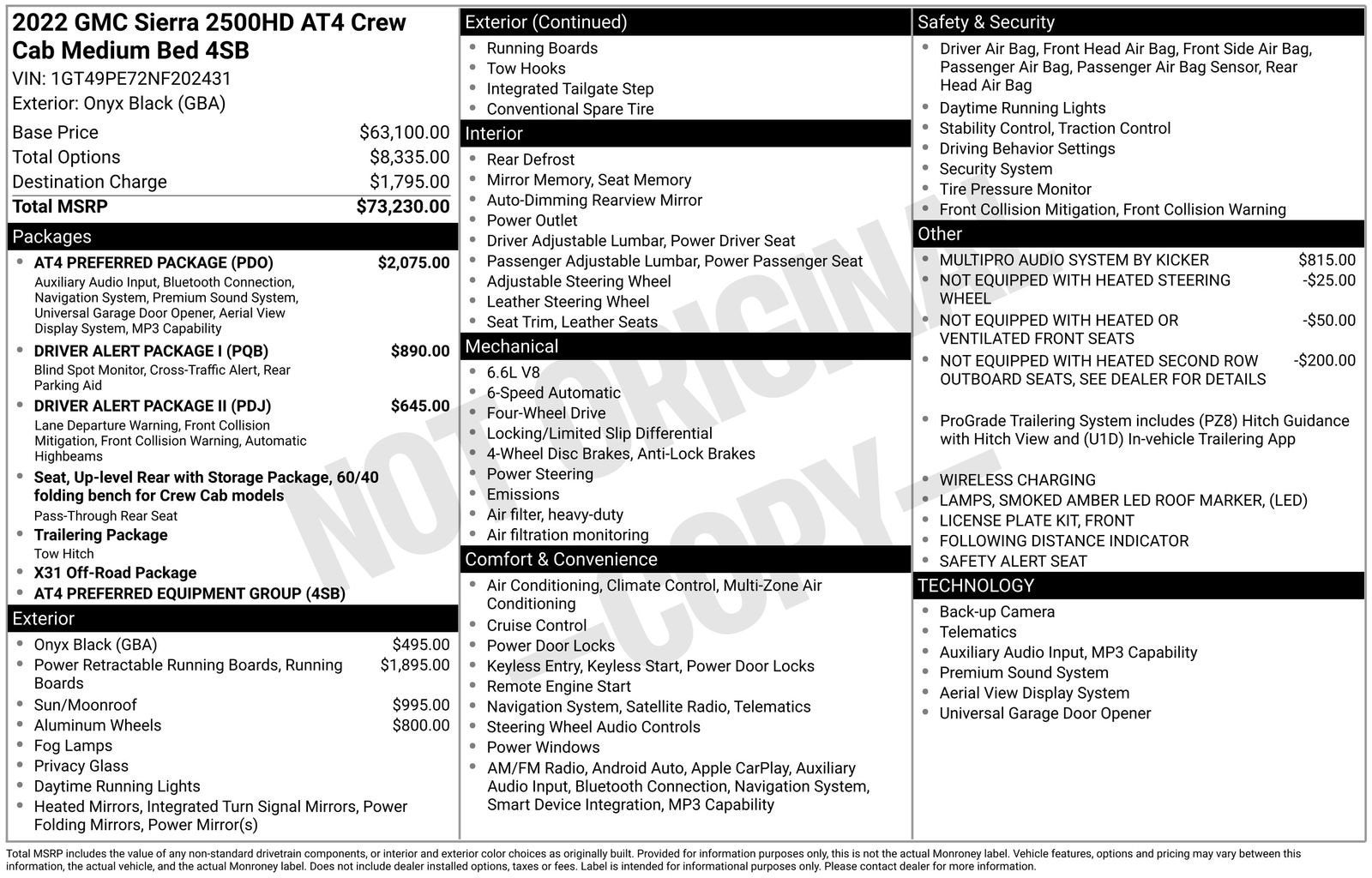 2022 GMC Sierra 2500 HD AT4