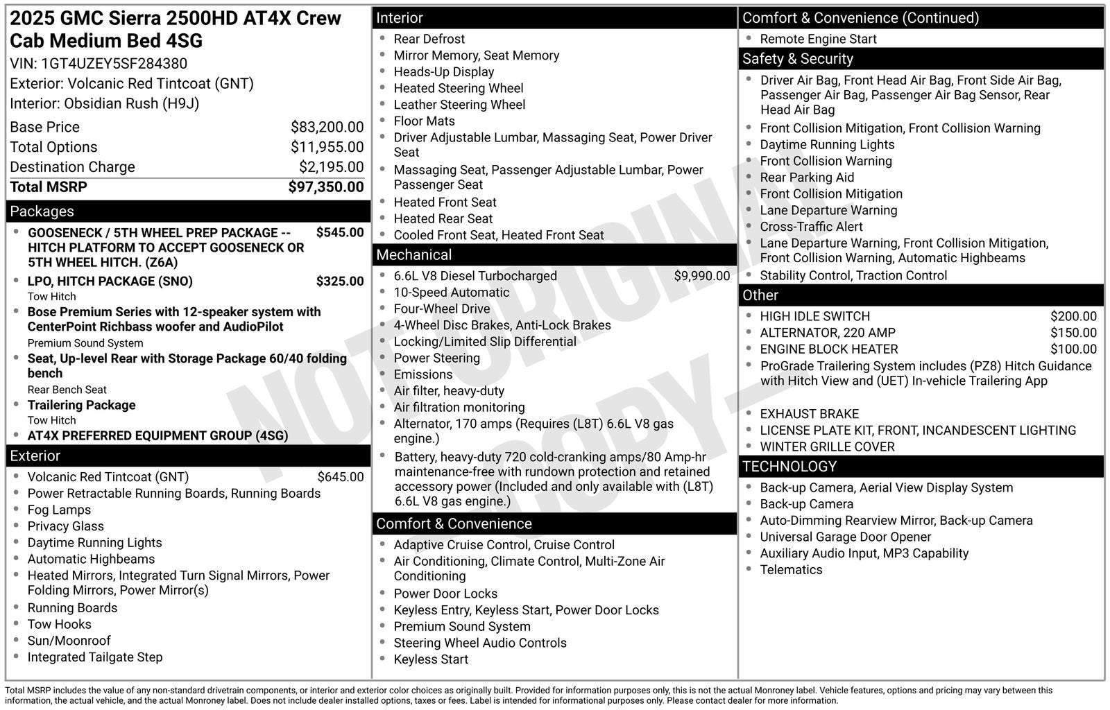 2025 GMC Sierra 2500 HD AT4X