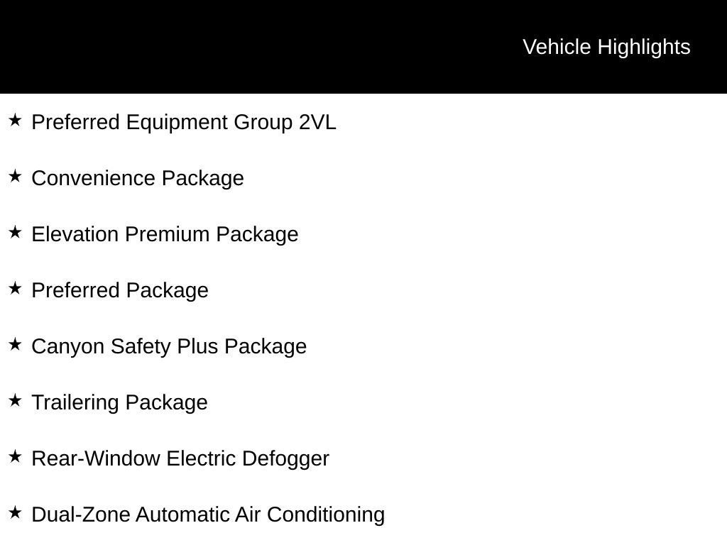 2023 GMC Canyon Elevation