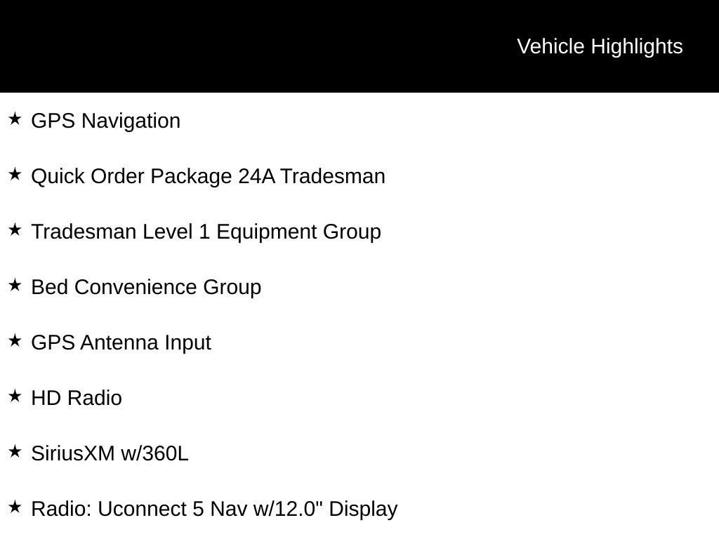 2025 RAM 2500 Tradesman