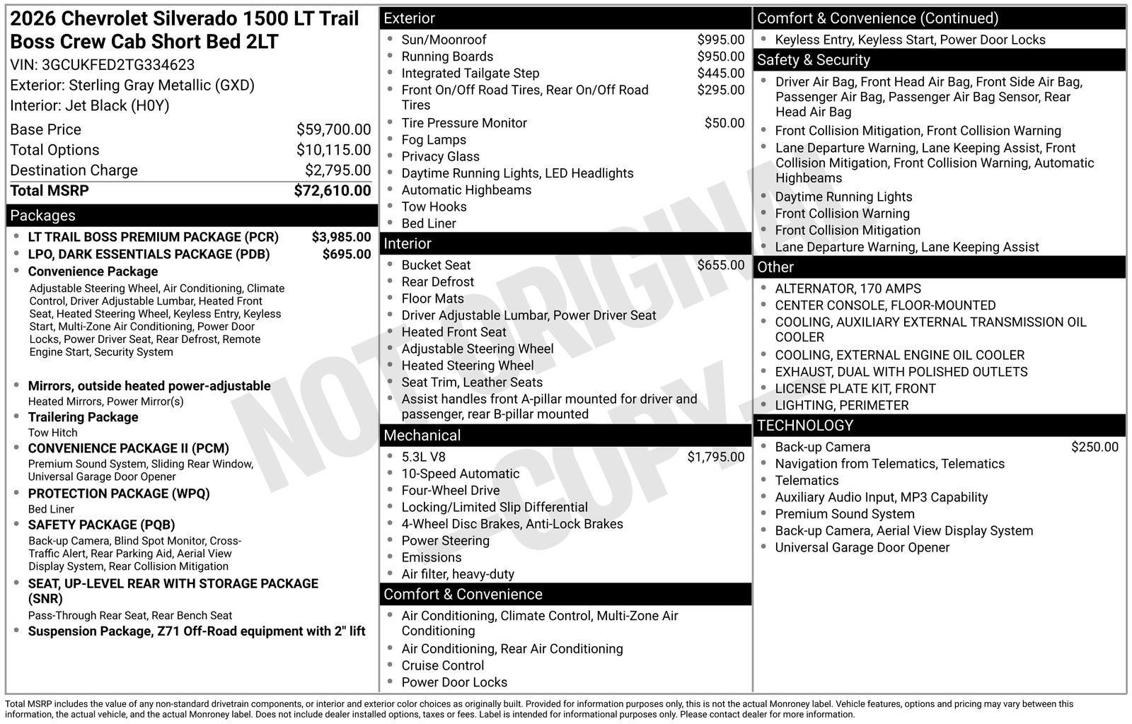 2026 Chevrolet Silverado 1500 LT Trail Boss