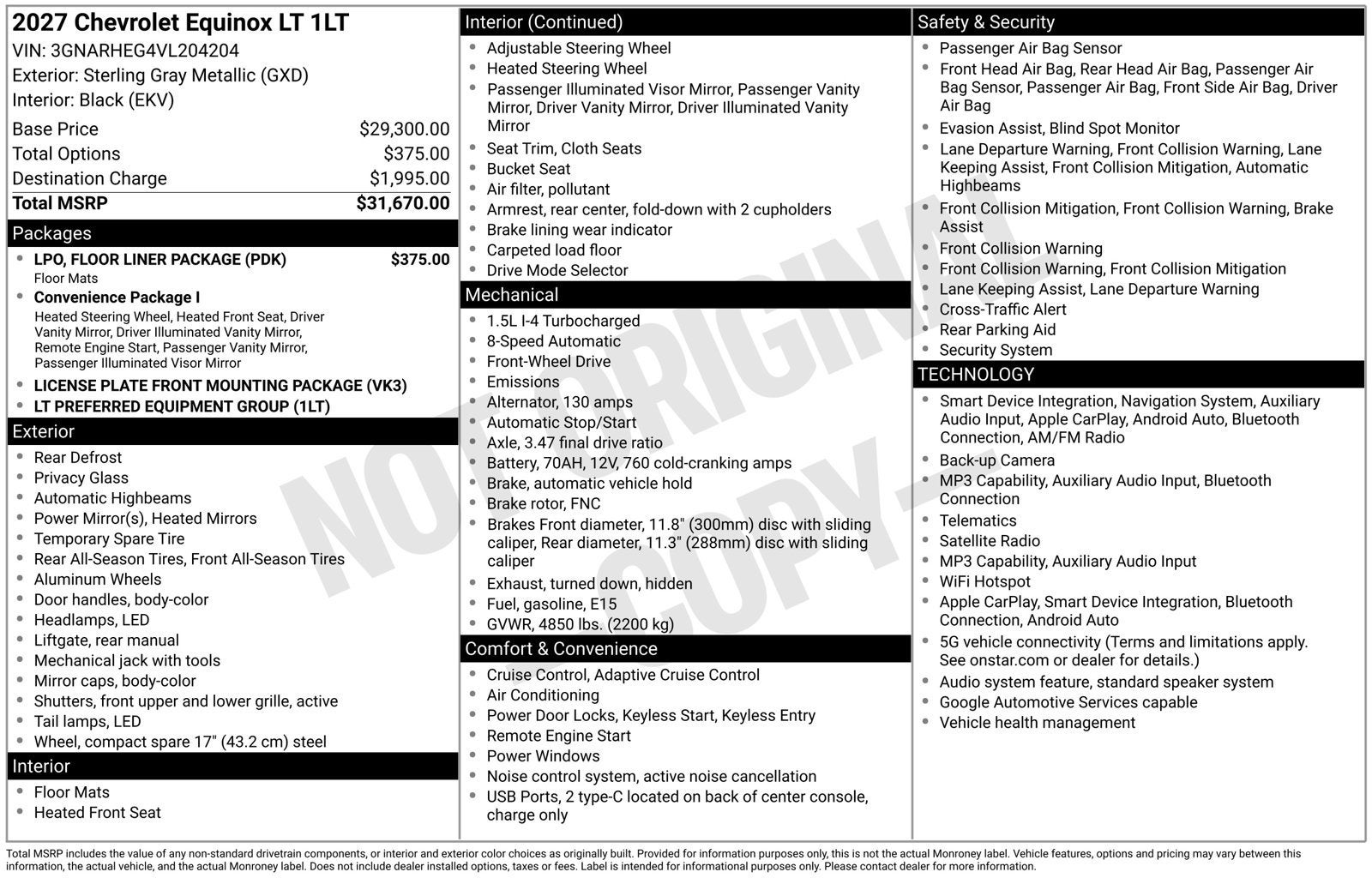 2027 Chevrolet Equinox LT - Photo 9
