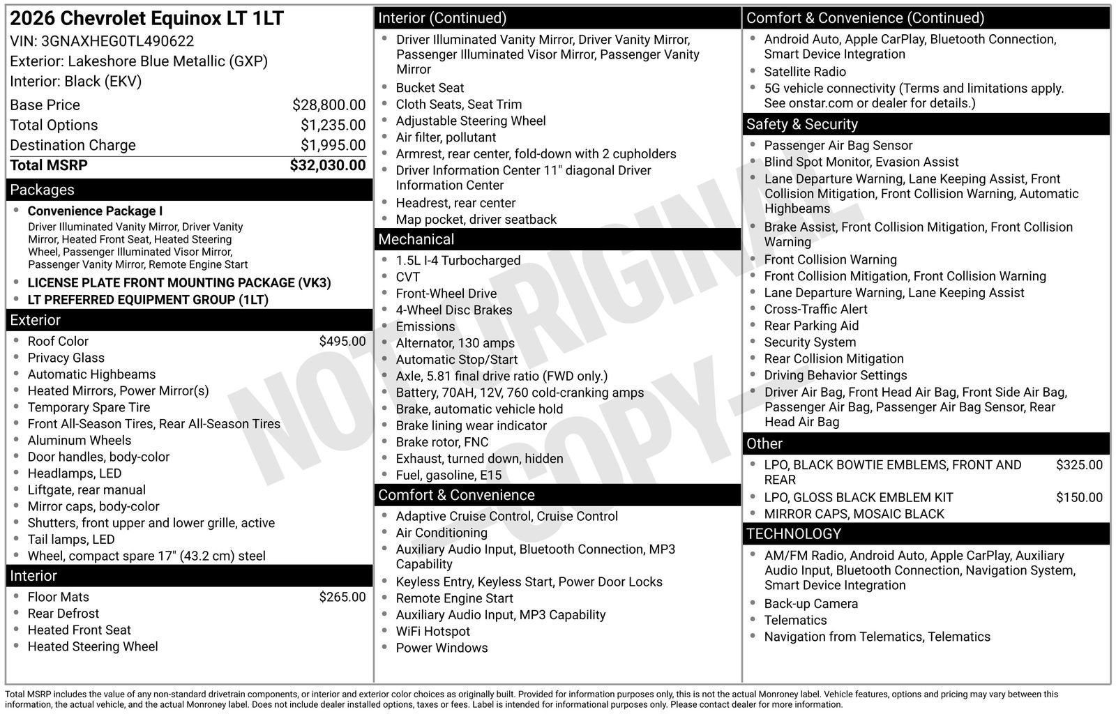 2026 Chevrolet Equinox LT