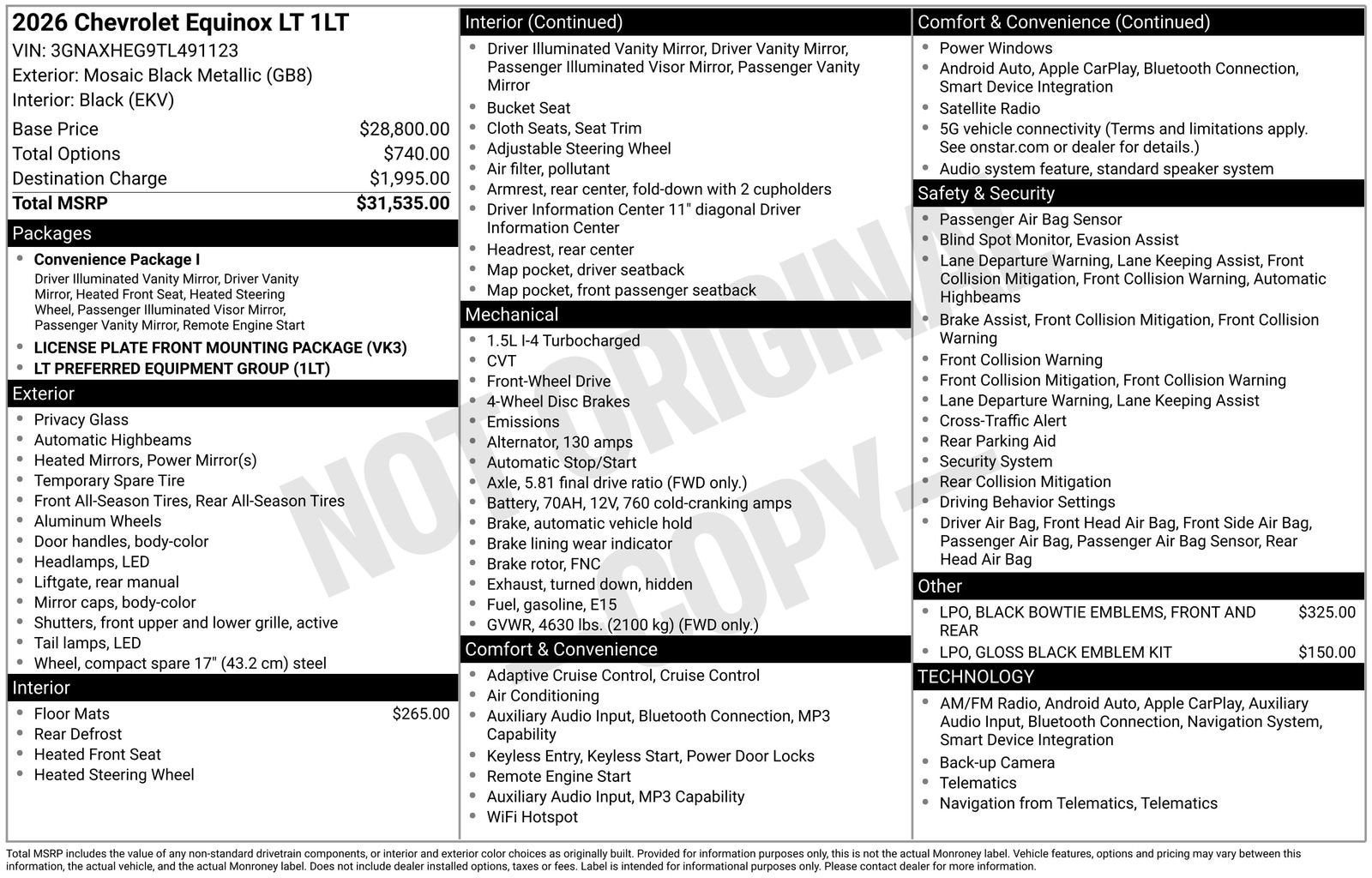 2026 Chevrolet Equinox LT