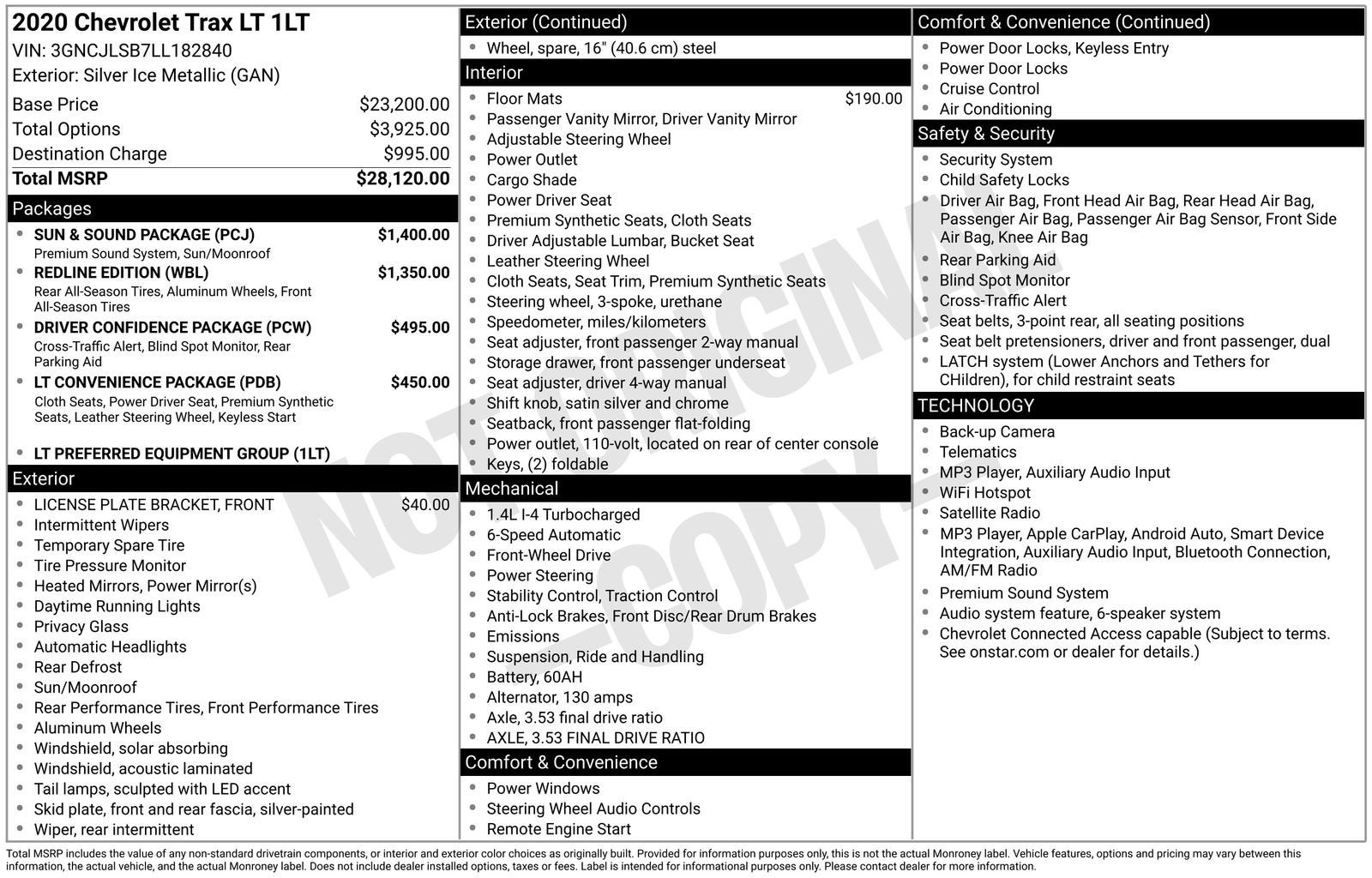 2020 Chevrolet Trax LT
