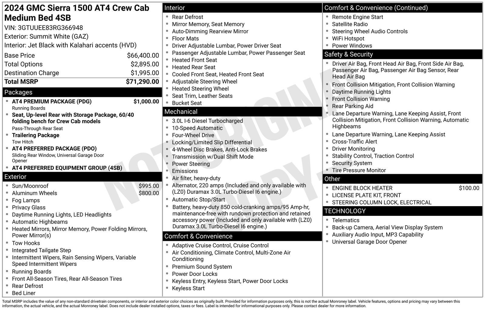 2024 GMC Sierra 1500 AT4