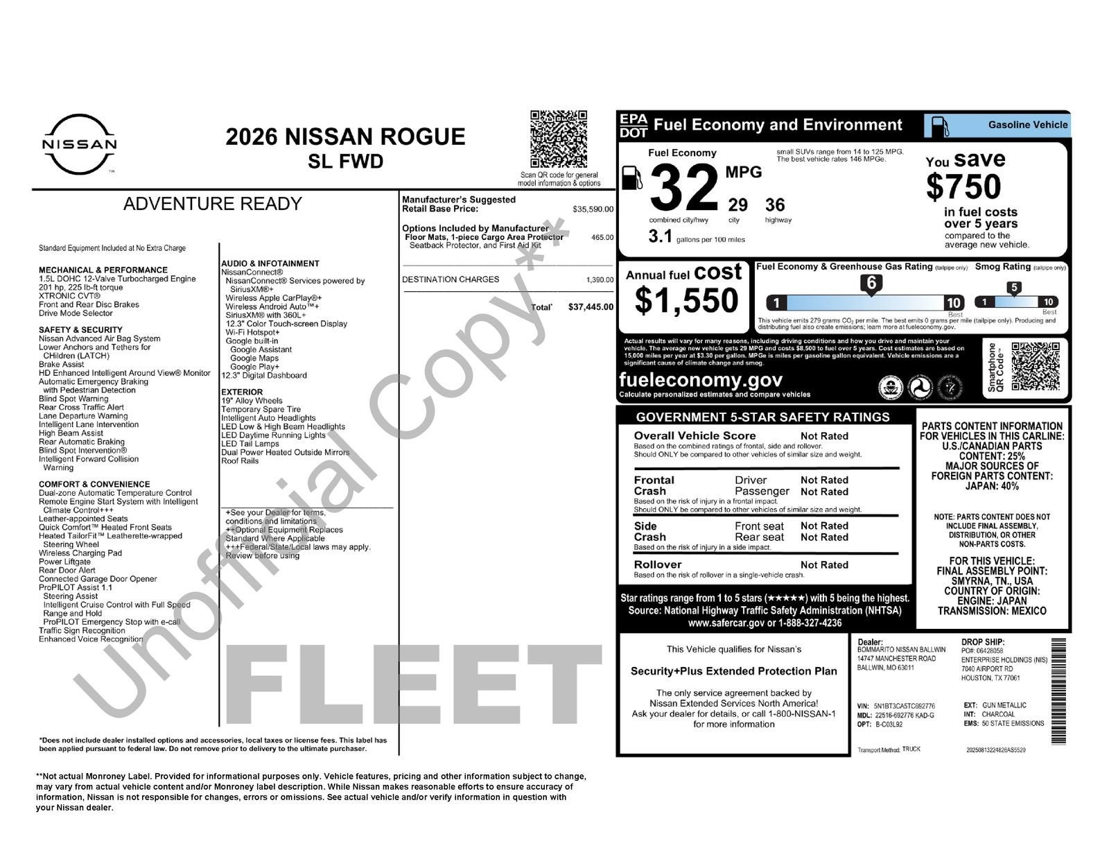 2026 Nissan Rogue SL
