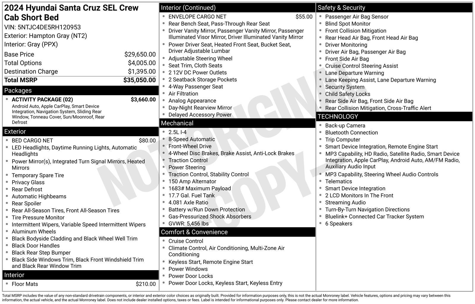 2024 Hyundai Santa Cruz SEL