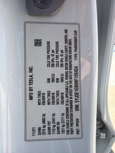 2022 Tesla Model 3 Long Range