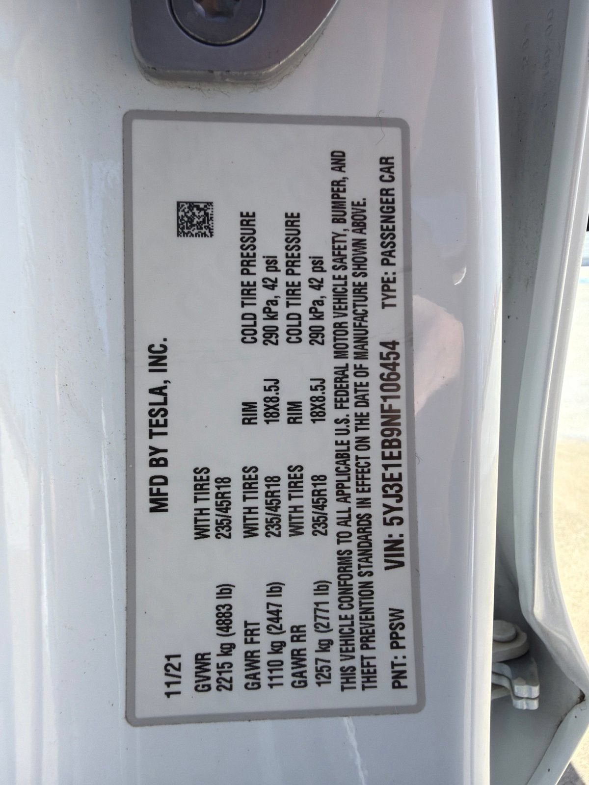 2022 Tesla Model 3 Long Range