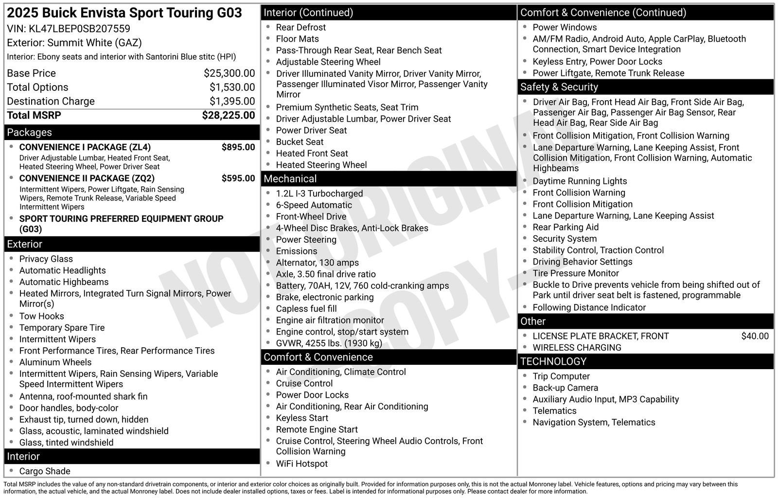 2025 Buick Envista Sport Touring