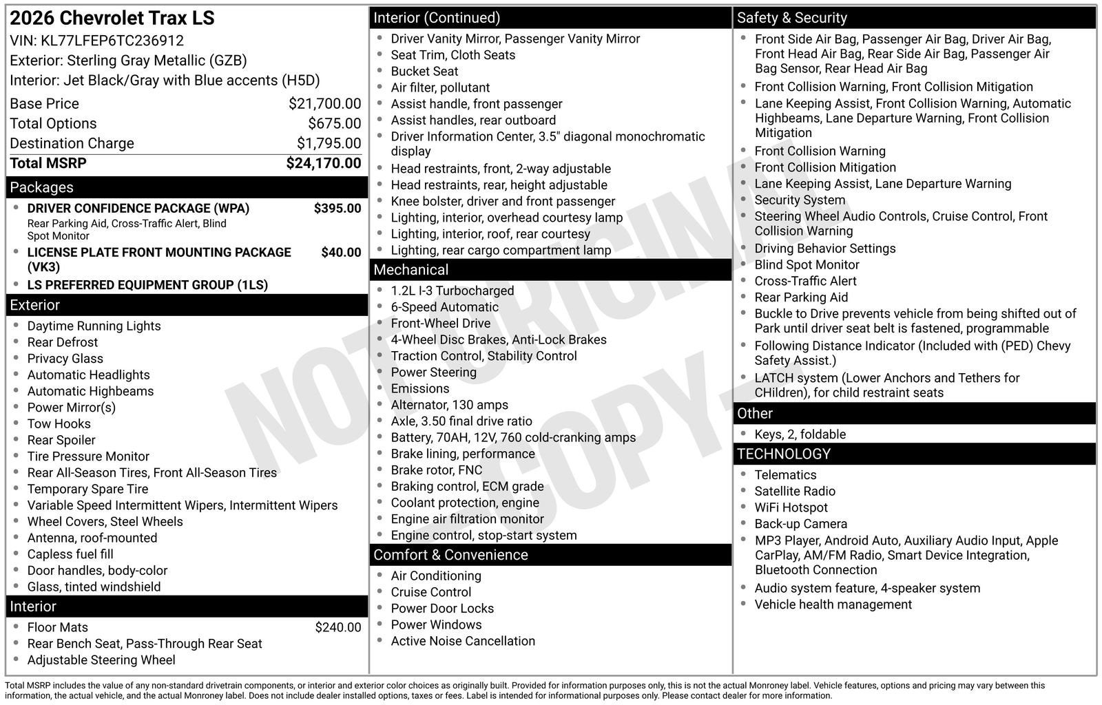 2026 Chevrolet Trax LS