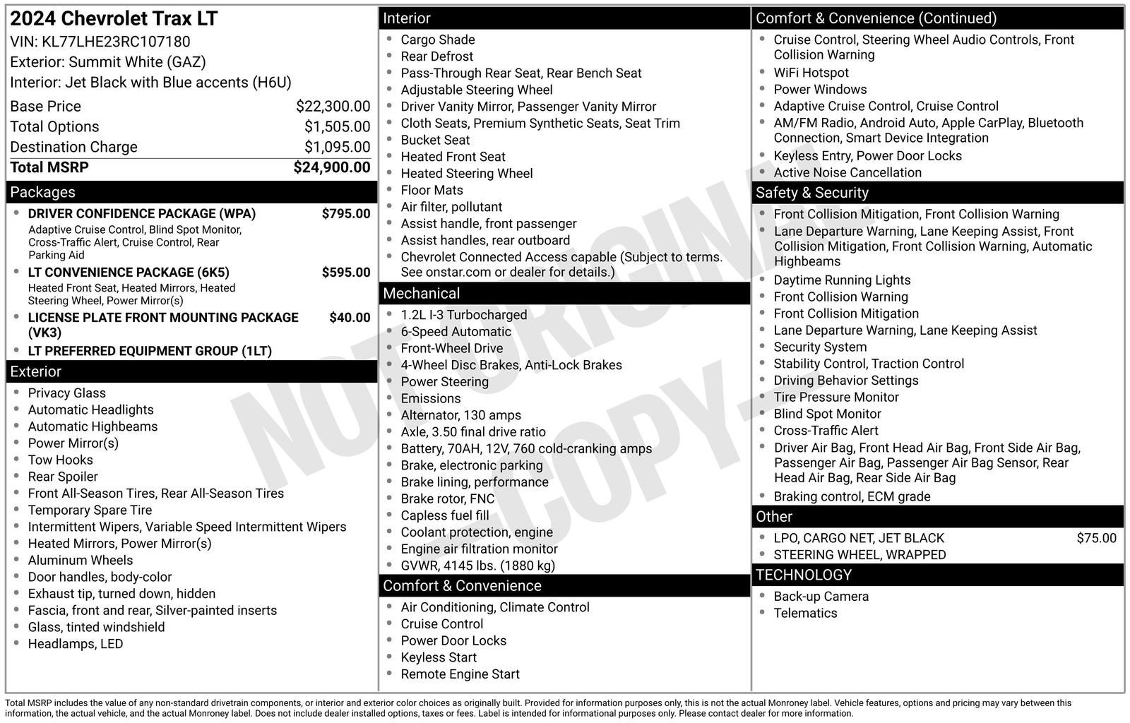 2024 Chevrolet Trax LT