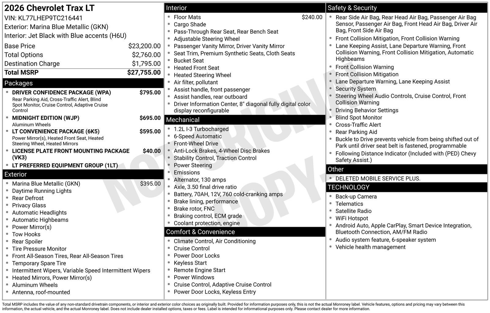 2026 Chevrolet Trax LT