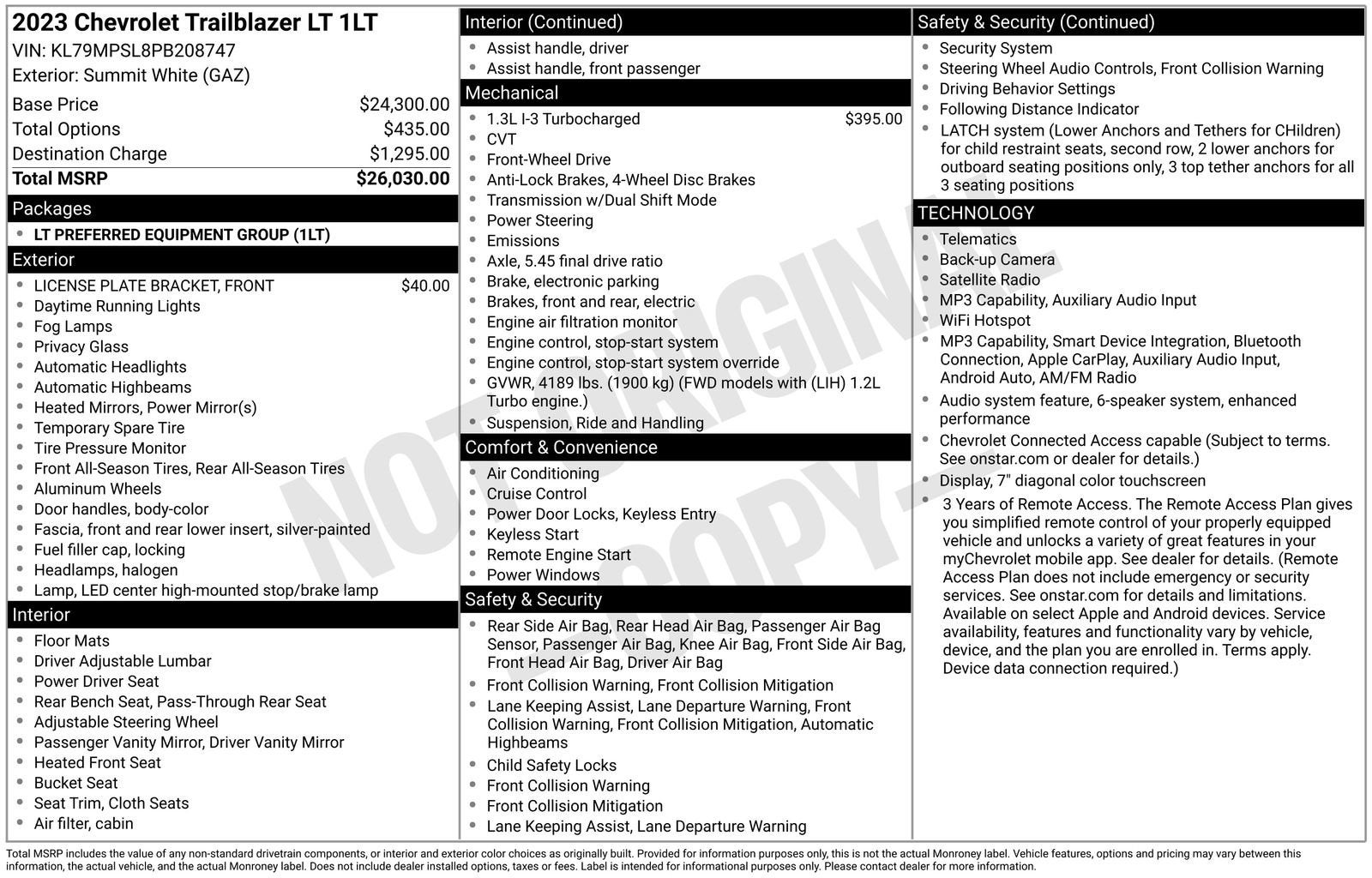 2023 Chevrolet Trailblazer LT
