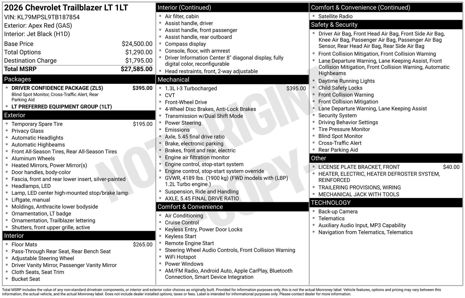 2026 Chevrolet Trailblazer LT