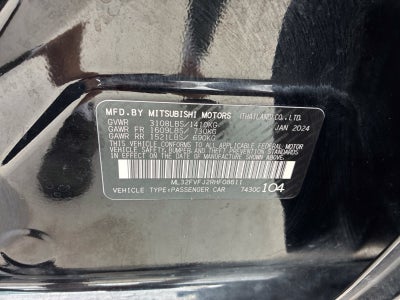 2024 Mitsubishi Mirage G4 SE